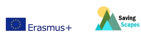 Erasmus+ and SavingScapes logos.